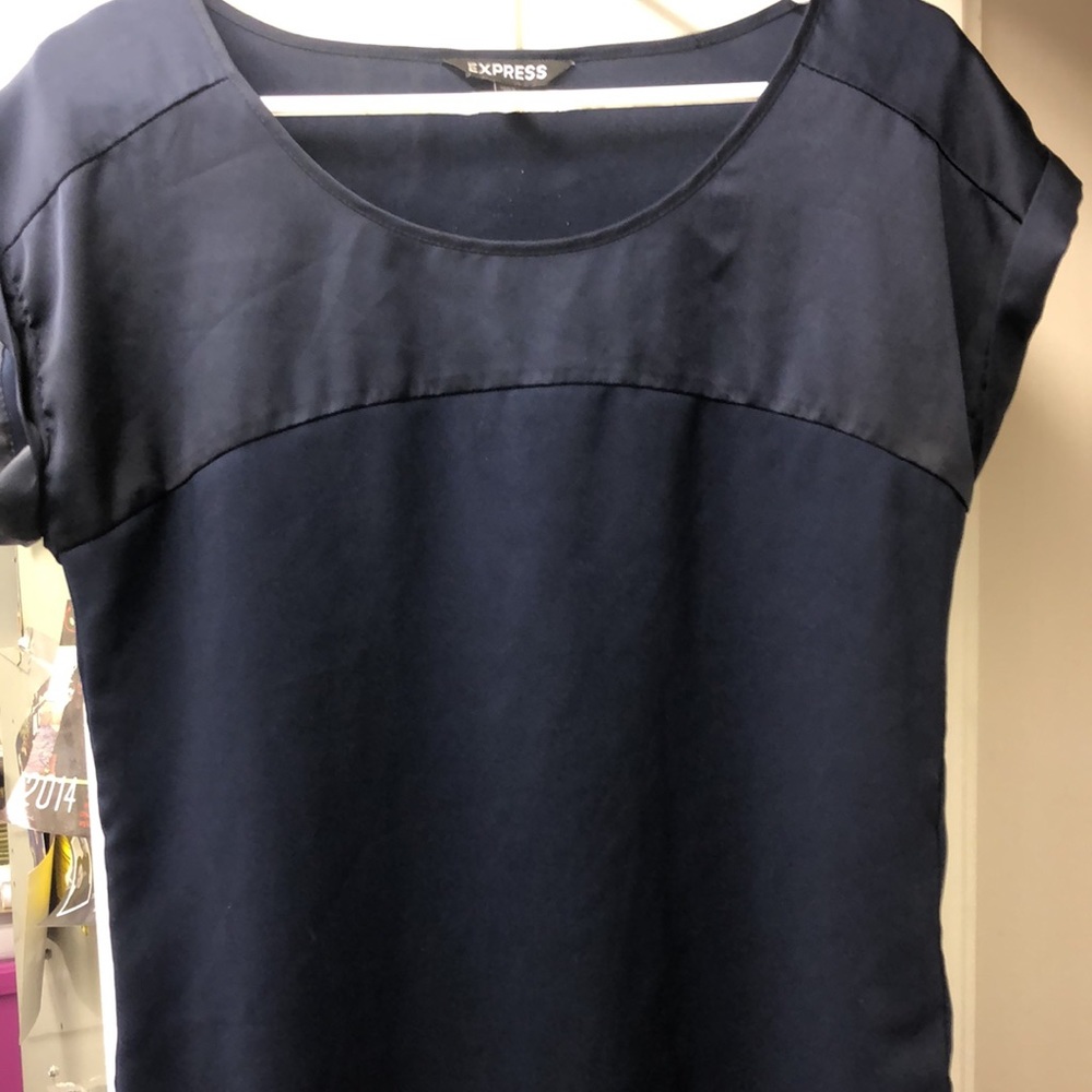 GUC Navy Express Shell Blouse